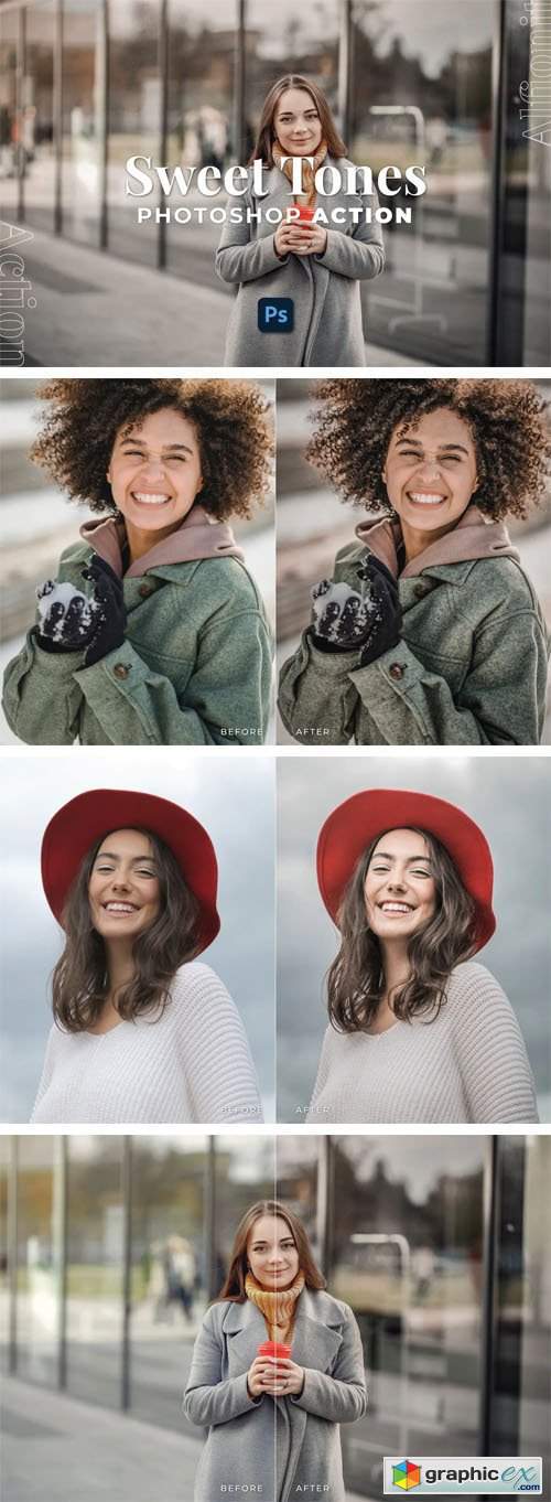 Sweet Tones - Photoshop Actions & Lightroom Presets (Mobile/Desktop)