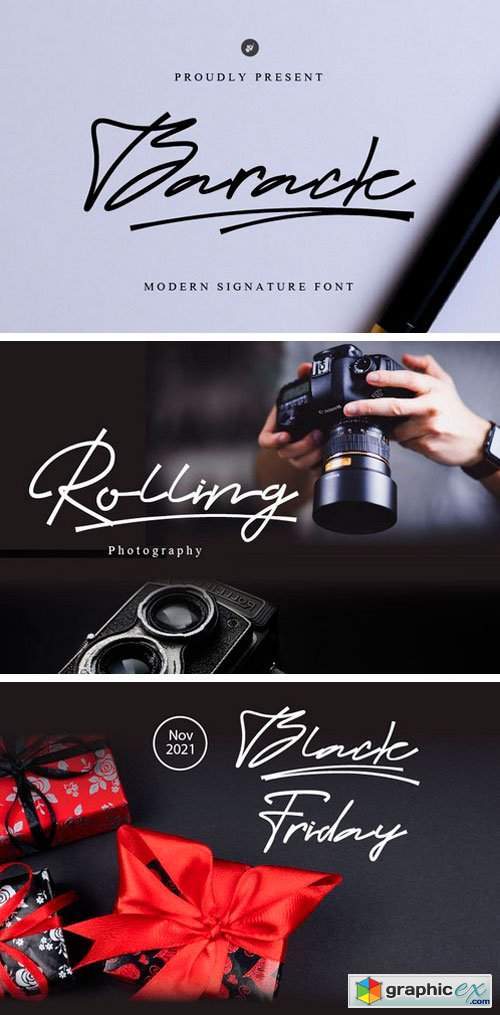 Barack Handwritten Font