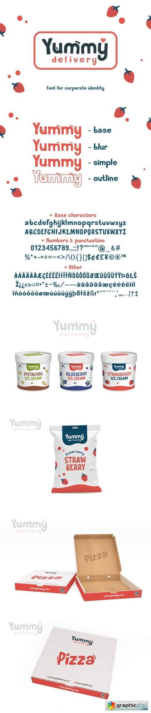 Yummy Delivery Font