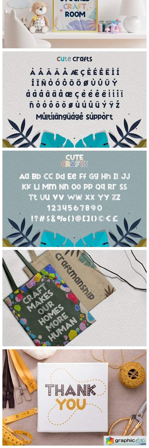  Cute Crafts Font 