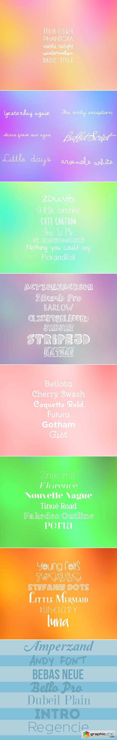  40+ Fonts Collection 