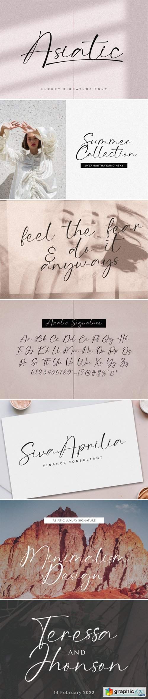  Asiatic Signature Script Font 