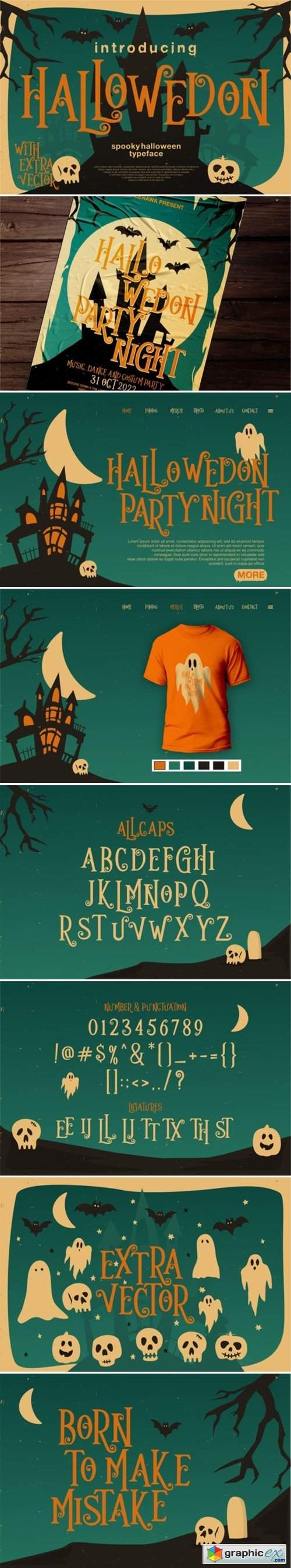  Hallowedon Font 