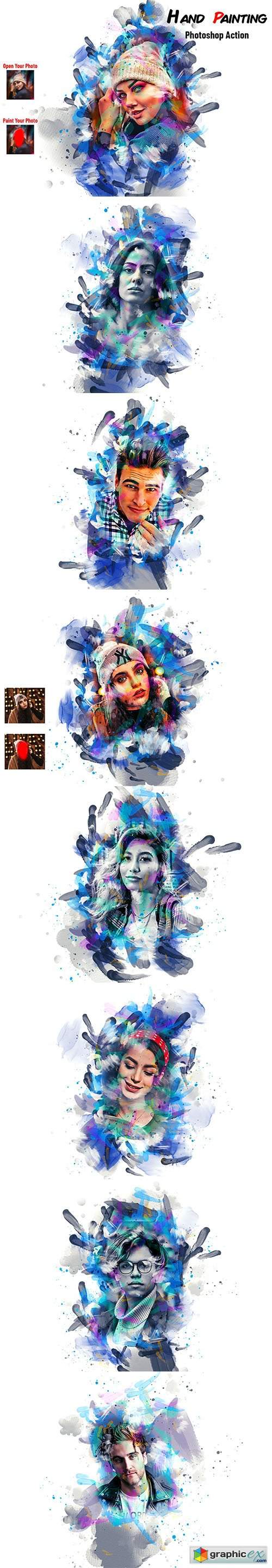 Hand Painting Photoshop Action 6745089