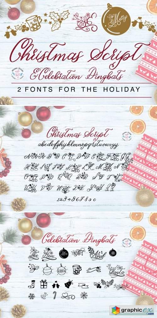  Christmas Duo Script Font 