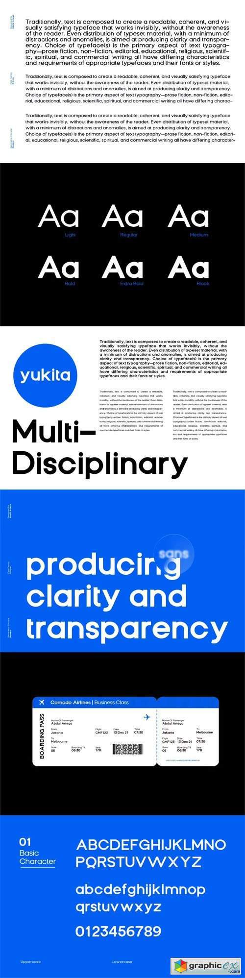 Yukita - Geometric Sans Serif Font Family