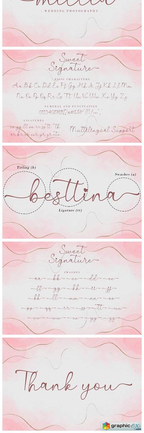  Sweet Signature Font 