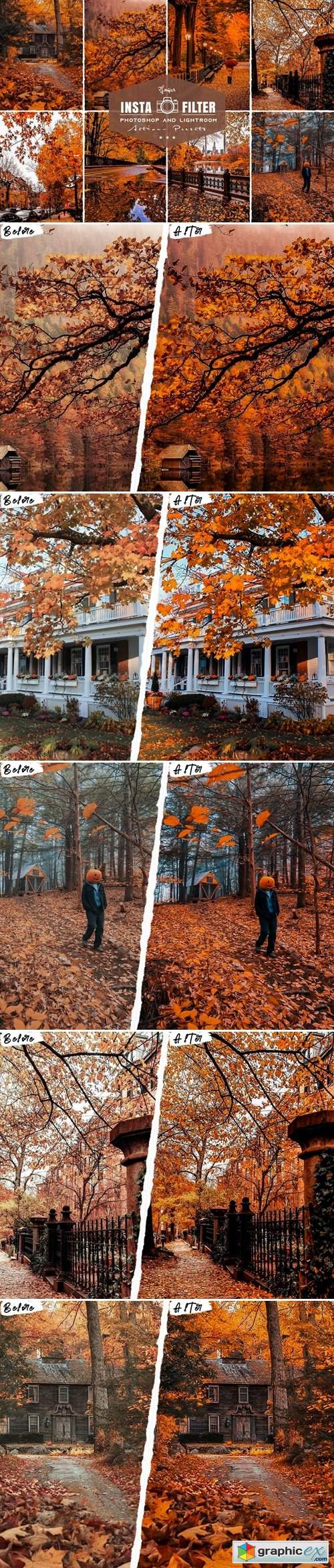  Autumn Photoshop Actions & Lightroom Presets 