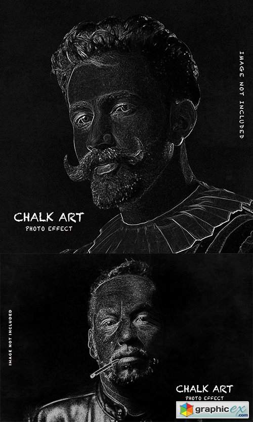  Chalk art photo effect 