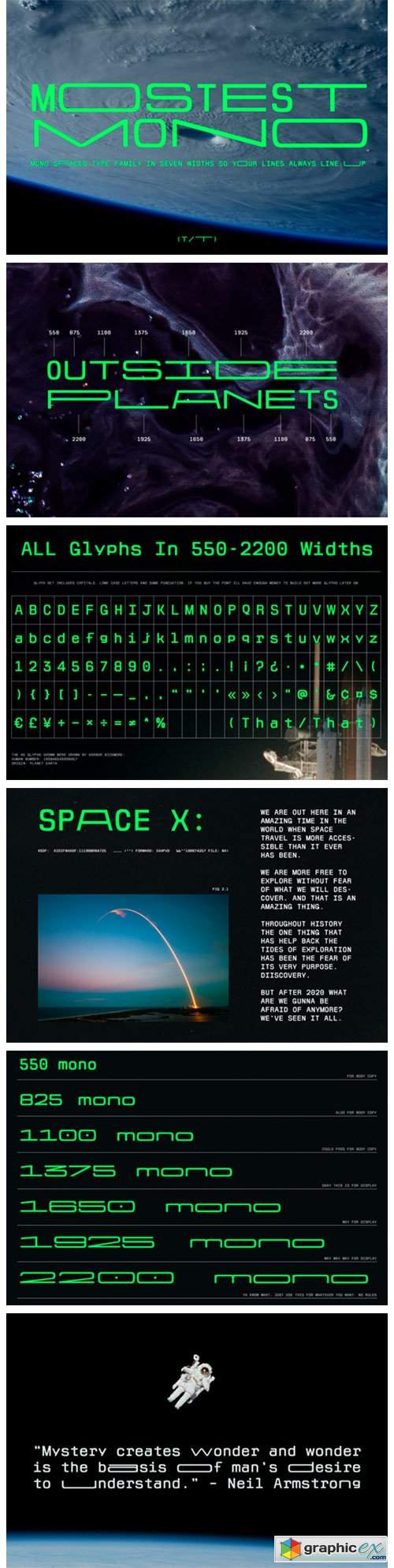  Mostest Mono Spaced Font 