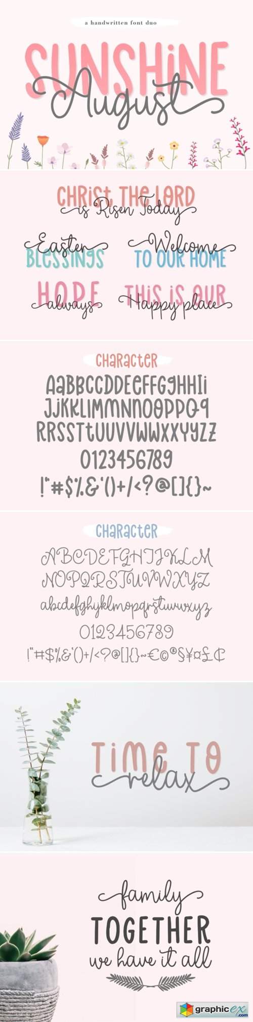  Sunshine August Font 