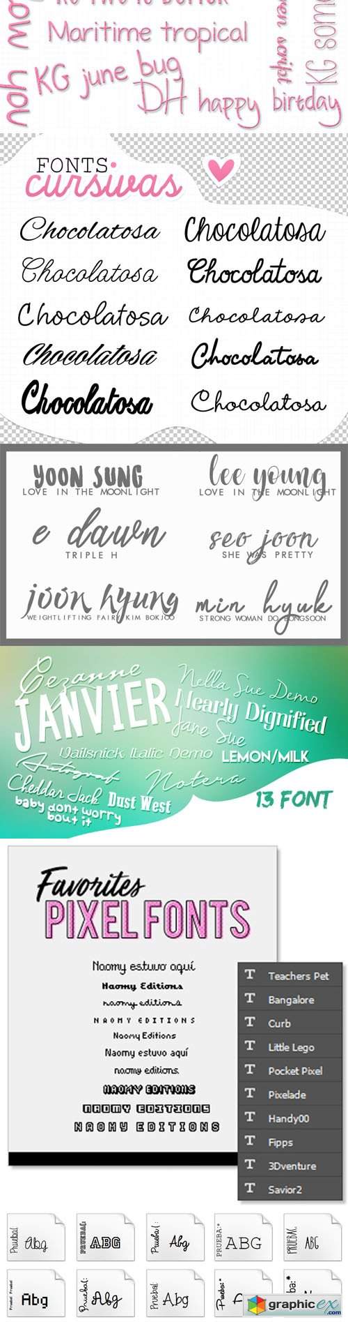  150+ Awesome Fonts Collection 