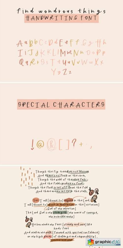  Find Wondrous Things Font 