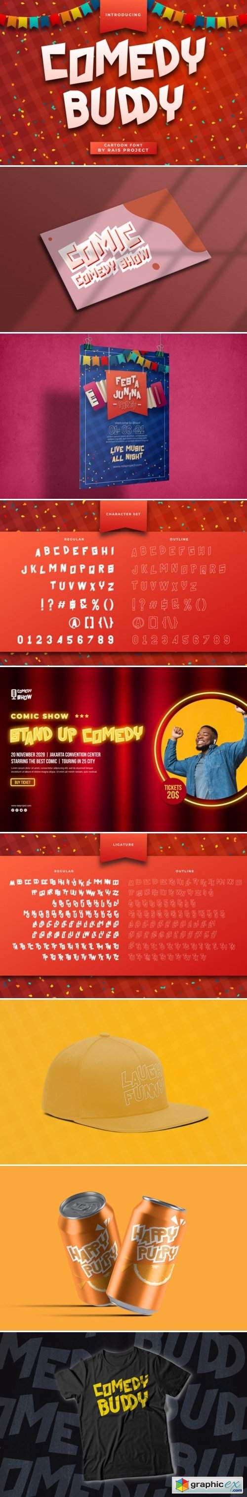  Comedy Buddy Font 