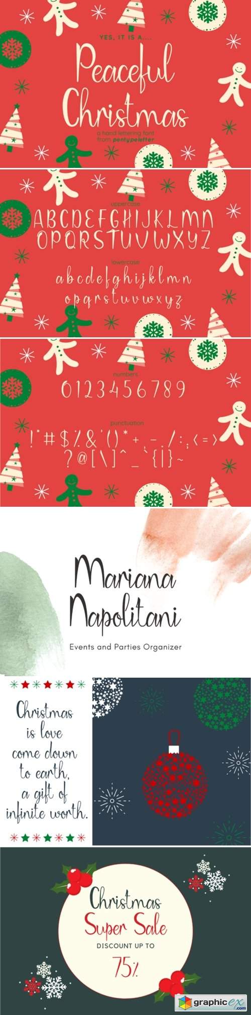  Peaceful Christmas Font 