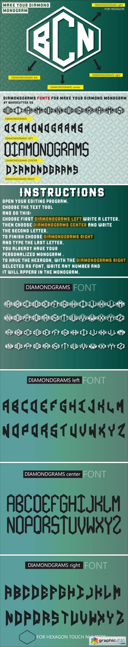  Diamondgrams Font 