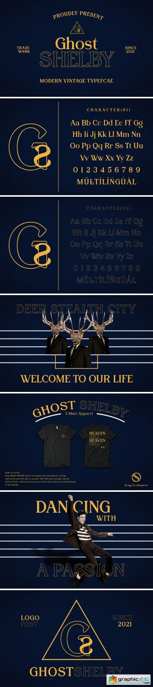  Ghost Shelby Font 