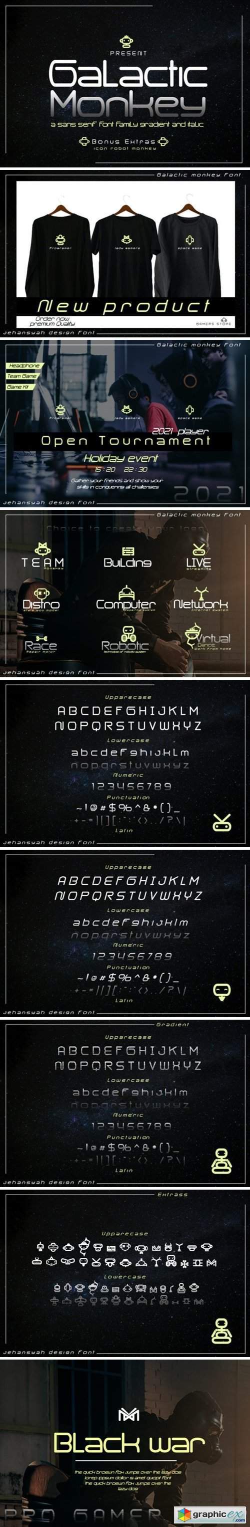 Galactic Monkey Font