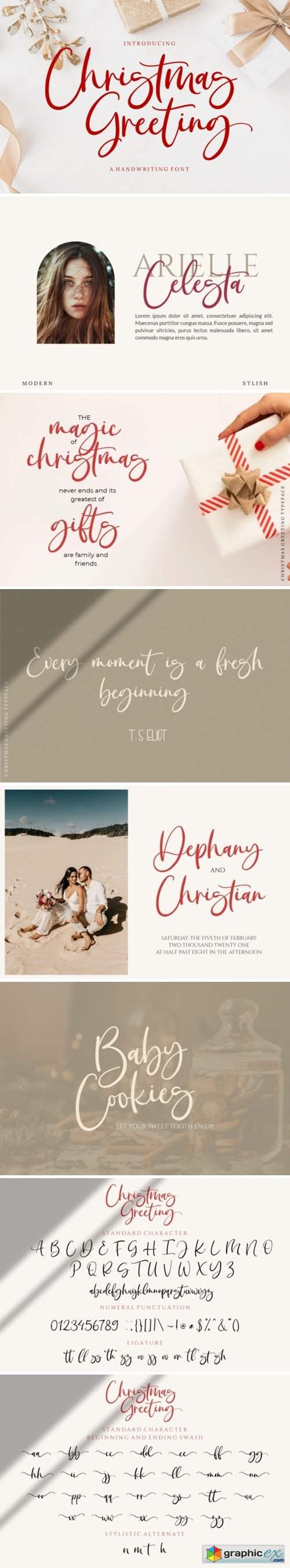  Christmas Greeting Font 