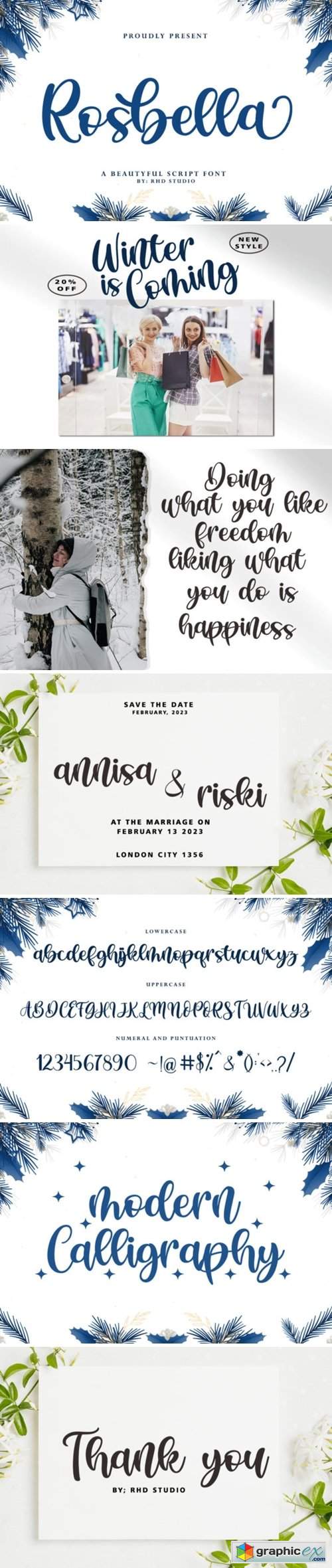  Rosbella Font 