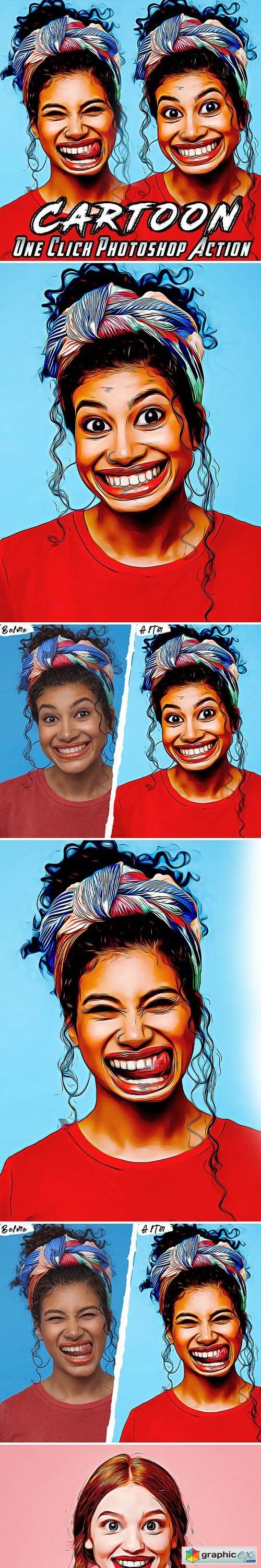 Caricature Cartoon Photoshop Action 