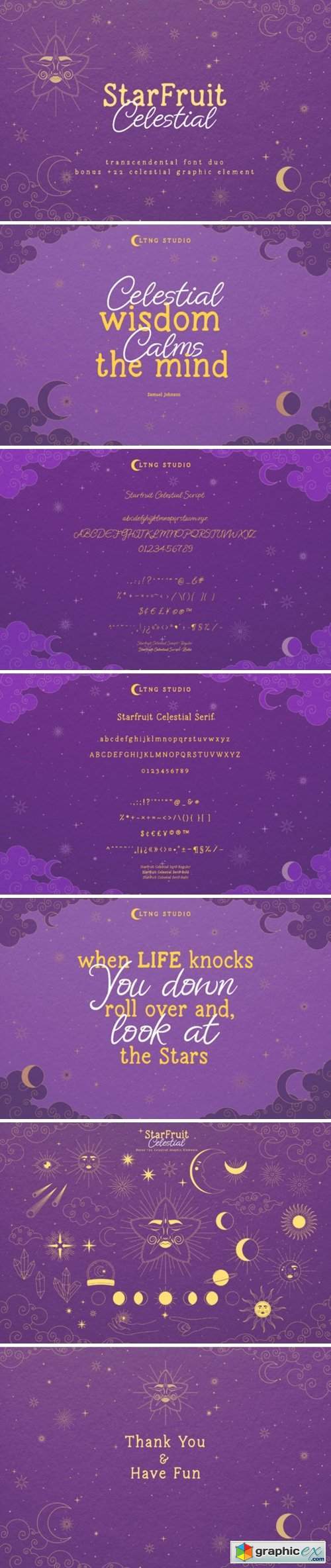 Starfruit Celestial Duo Font