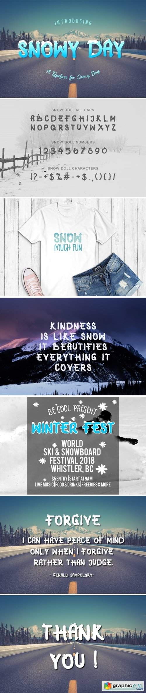  Snowy Day Font 