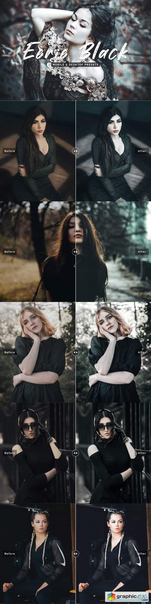 Eerie Black Pro Lightroom Presets 