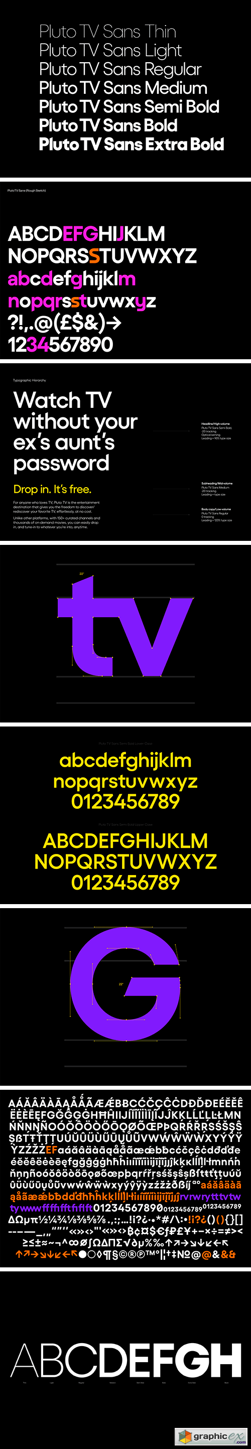  Pluto TV Sans Font Family 