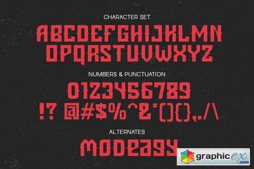  Tjackra - Display Typeface 