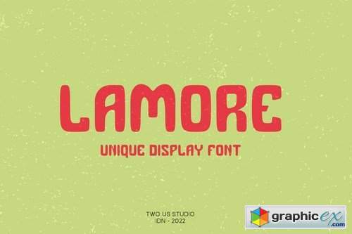 Lamore - Unique Display Font