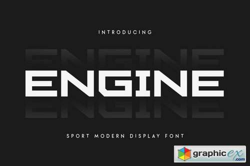  Engine - Sport Modern Font 