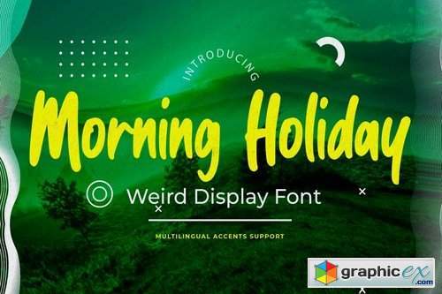 Morning Holiday - Weird Display Font