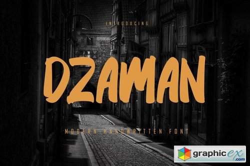  Dzaman - Handwritten Font 