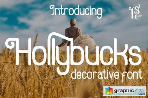 Hollybucks - decorative font