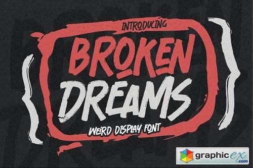  Broken Dreams - Weird Display Font 