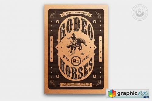 Western Rodeo Flyer Template V3 