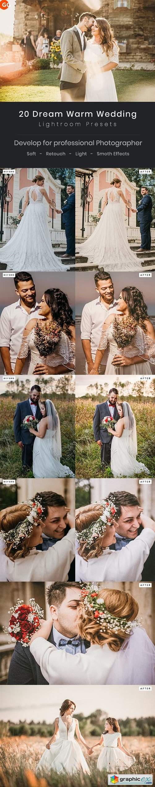  20 Dream Warm Wedding Presets 