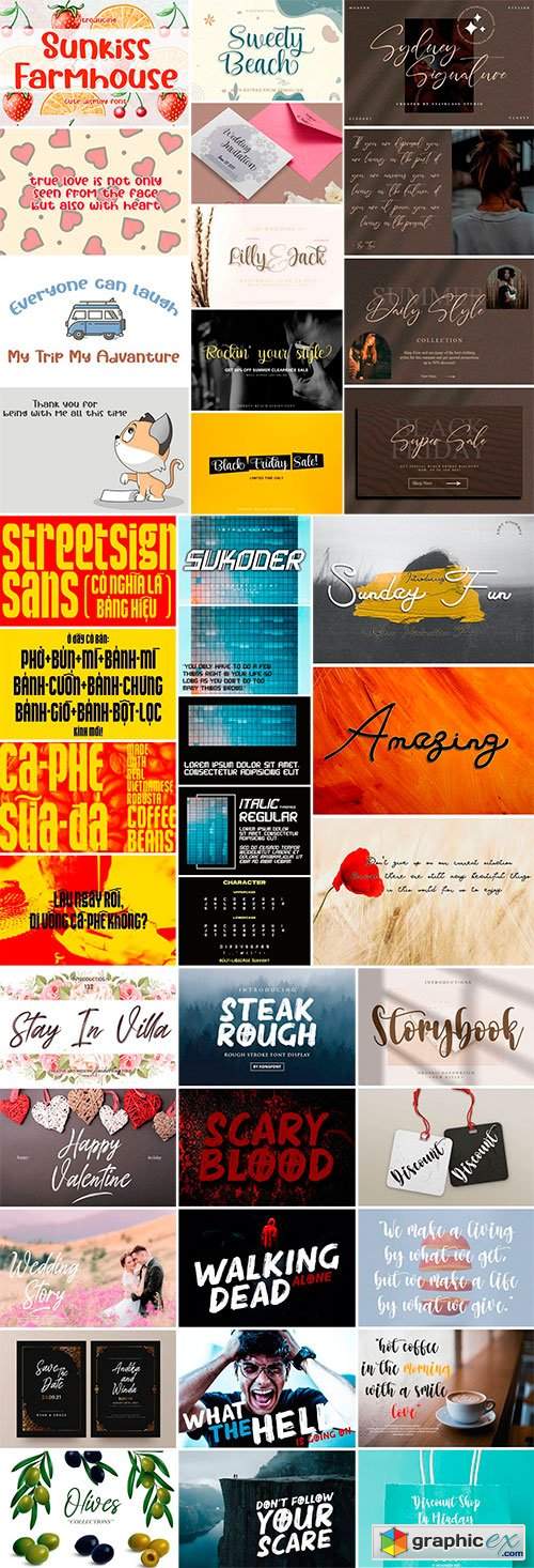  My Mix Fonts Bundle 40 