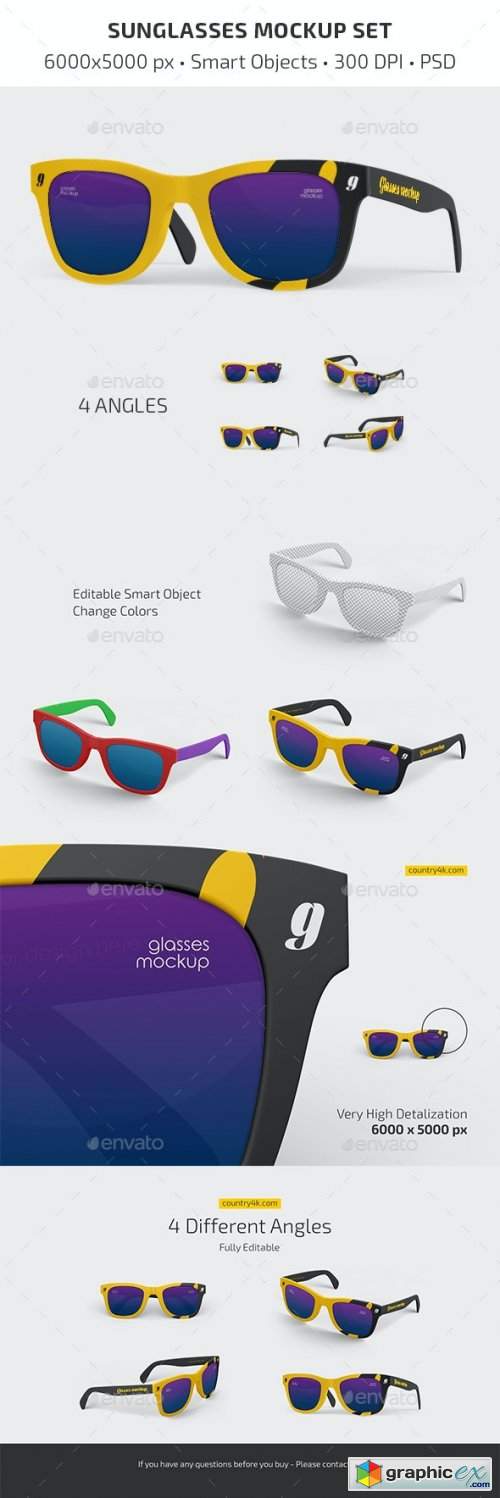 Sunglasses Mockup Set 