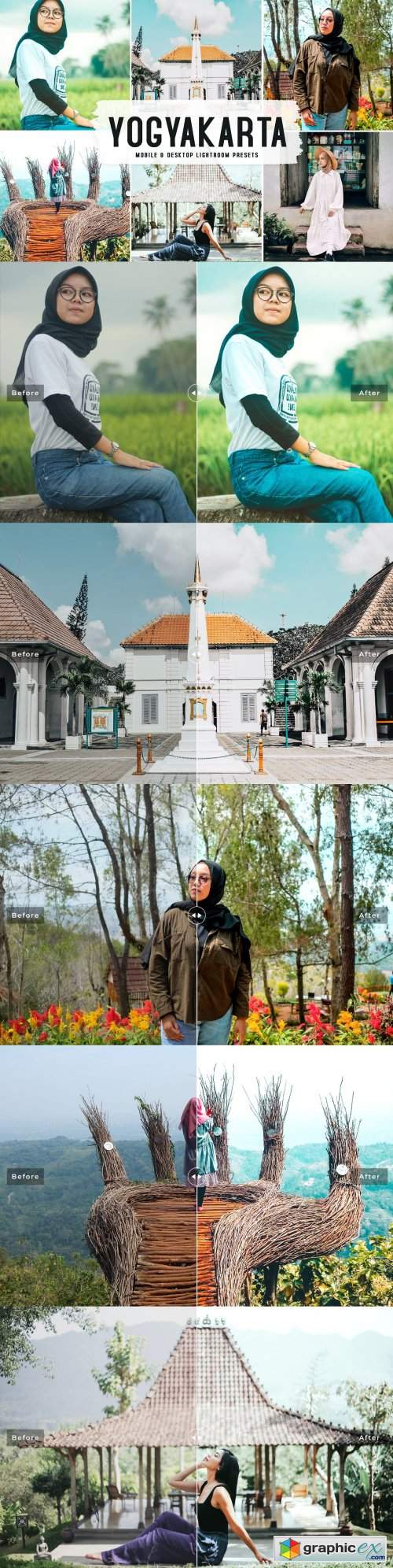  Yogyakarta Pro Lightroom Presets 