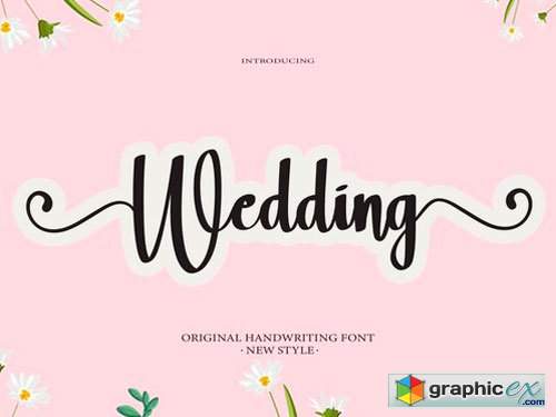  Wedding Calligraphy Typeface 