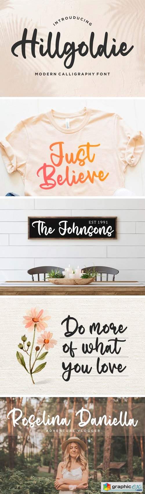  Hillgoldie Script Font 