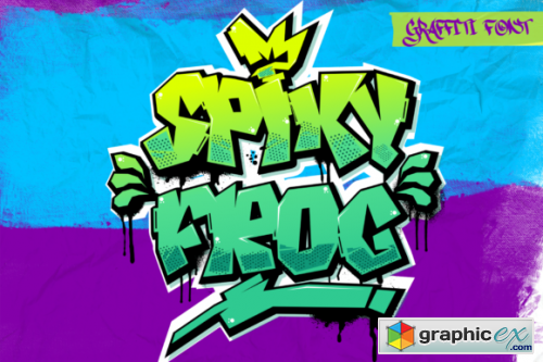  Spiky Frog Font 