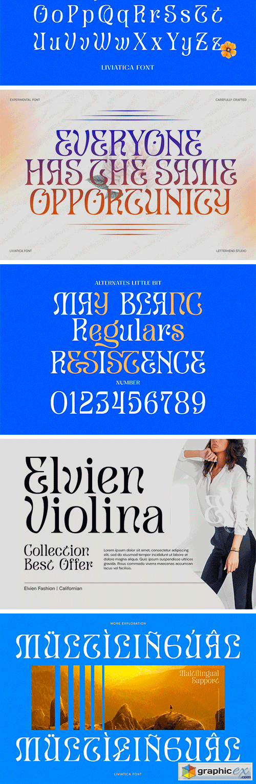  LIVIATICA - Display Font 