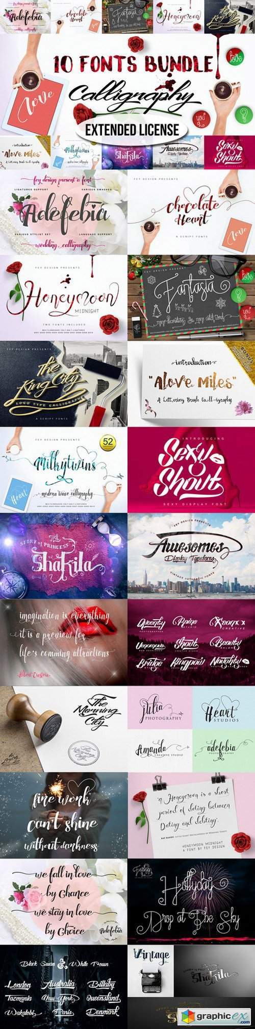10 Bundle Calligraphy - Extended Lnc