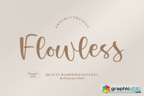  Flowless Font 