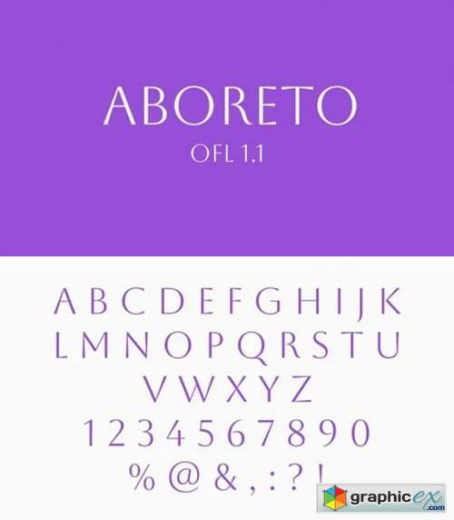  Aboreto Sans Serif Font 
