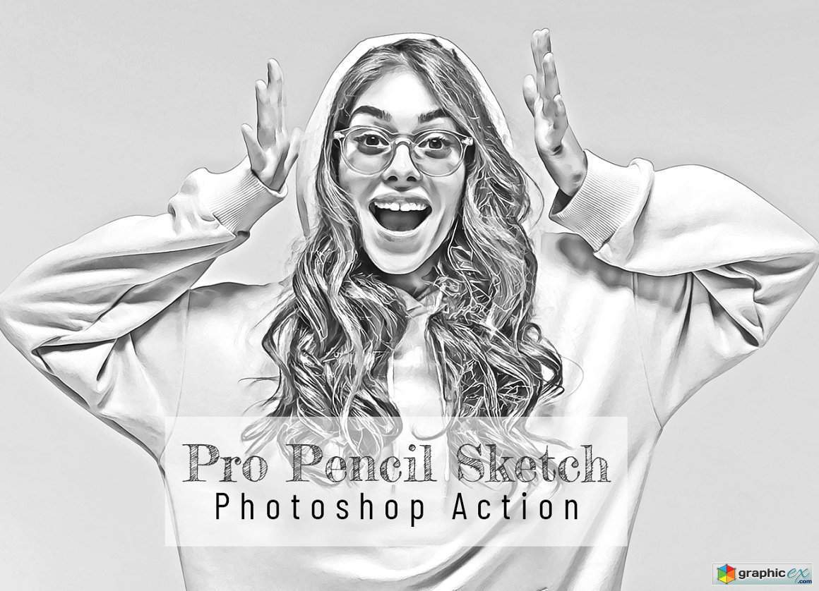 Pro Pencil Sketch Photoshop Action 7111404 » Free Download Vector Stock