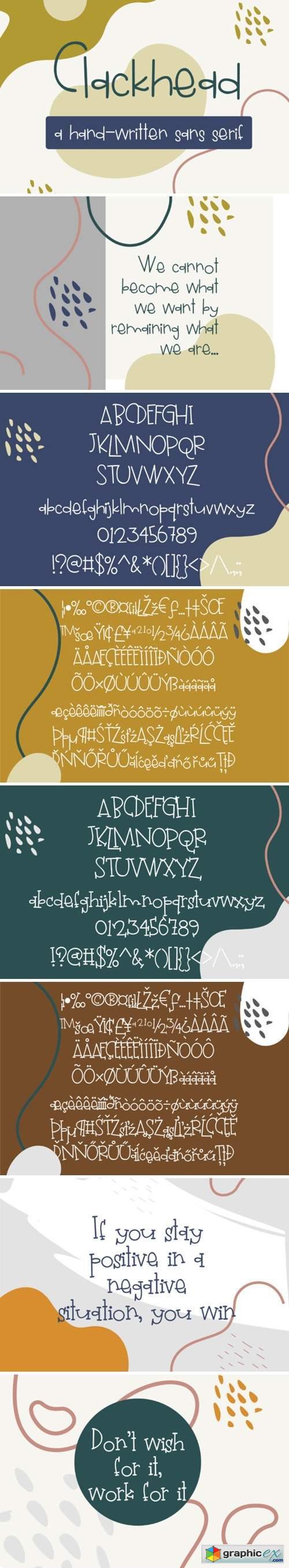 Clackhead Font